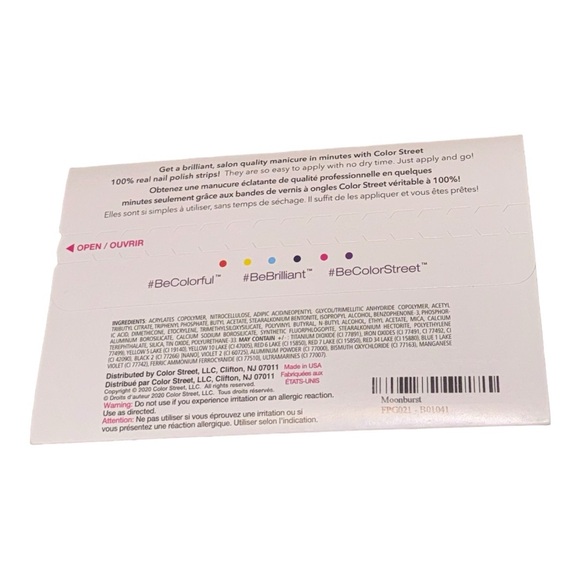 ☘️ Color Street PEDICURE MOONBURST Dusty Pink Glitter Toe Nail Set - Picture 4 of 8